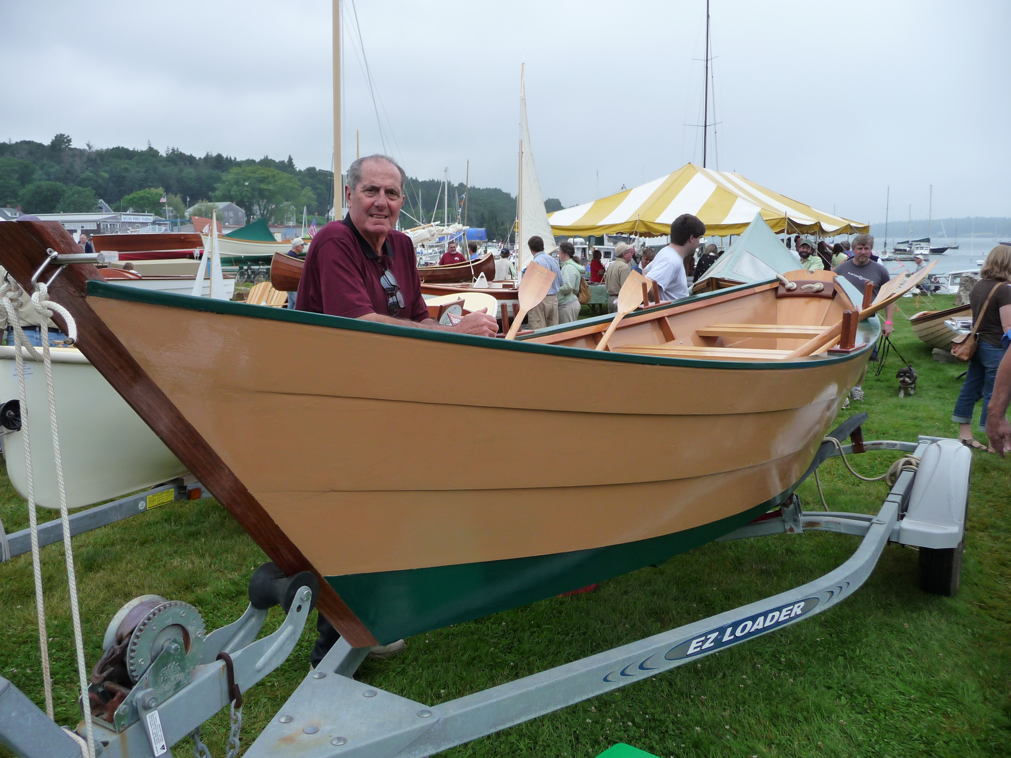 Grand Banks dory on calm water